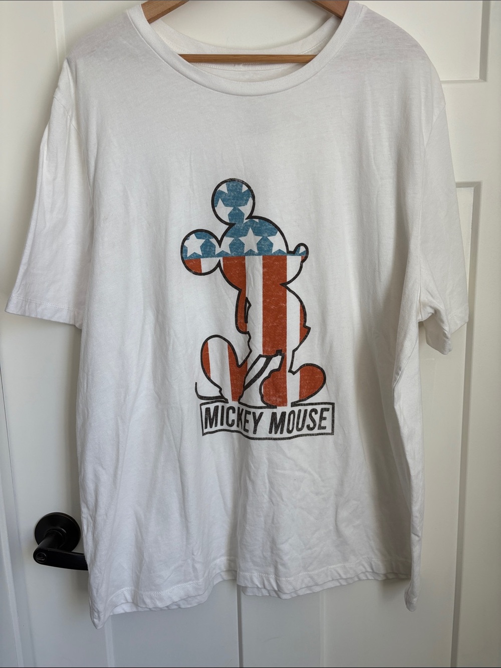 Patriotic Mickey Mouse Flag Graphic Tee